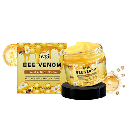 Natural Nourishing Neck Cream with Bee Venom and Botanical Extracts - Teleplus bee venom neck cream botanical extracts