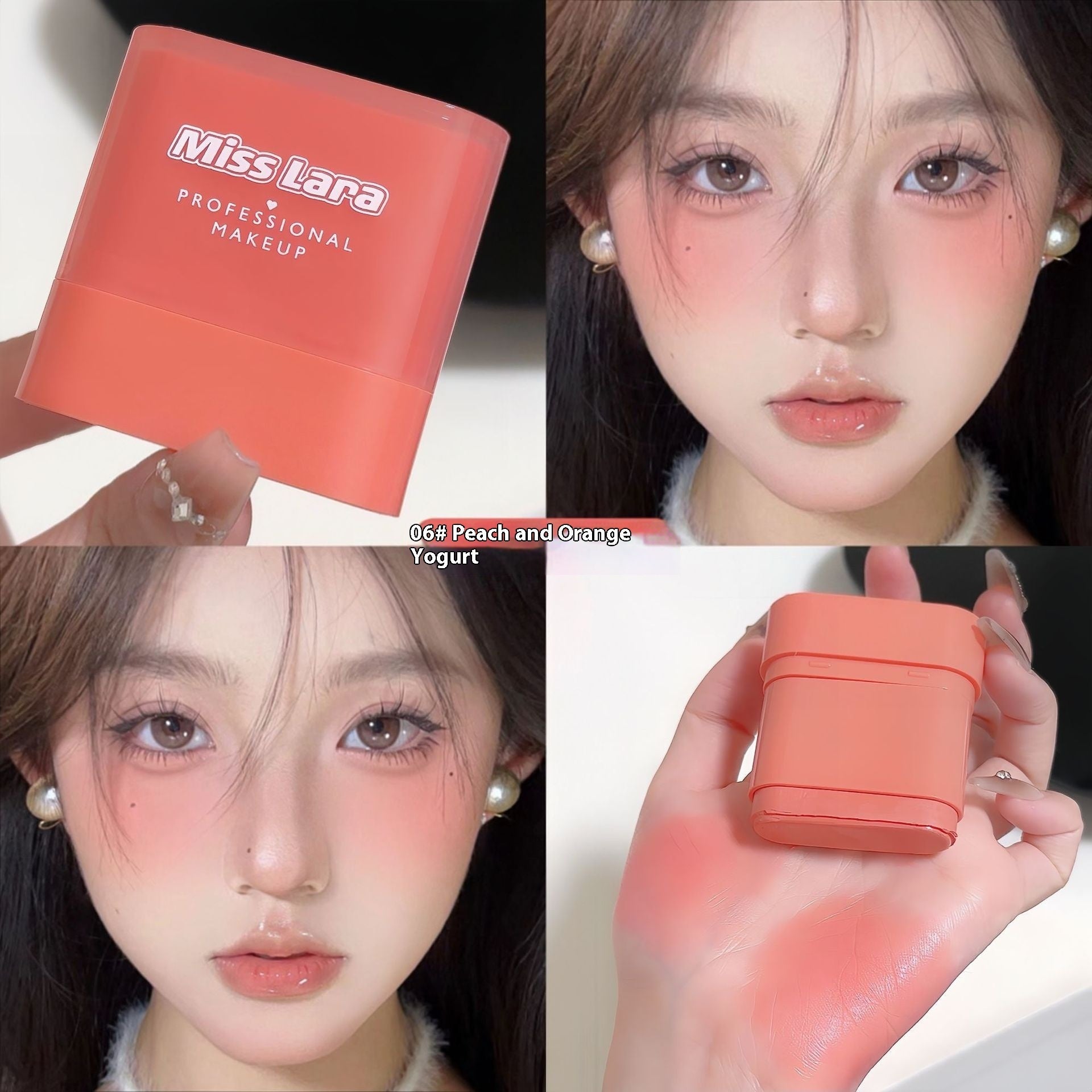 Natural Nude Blusher for Makeup Repair and Brightening Perfect All Skin Types - blusher natural nude makeup repair