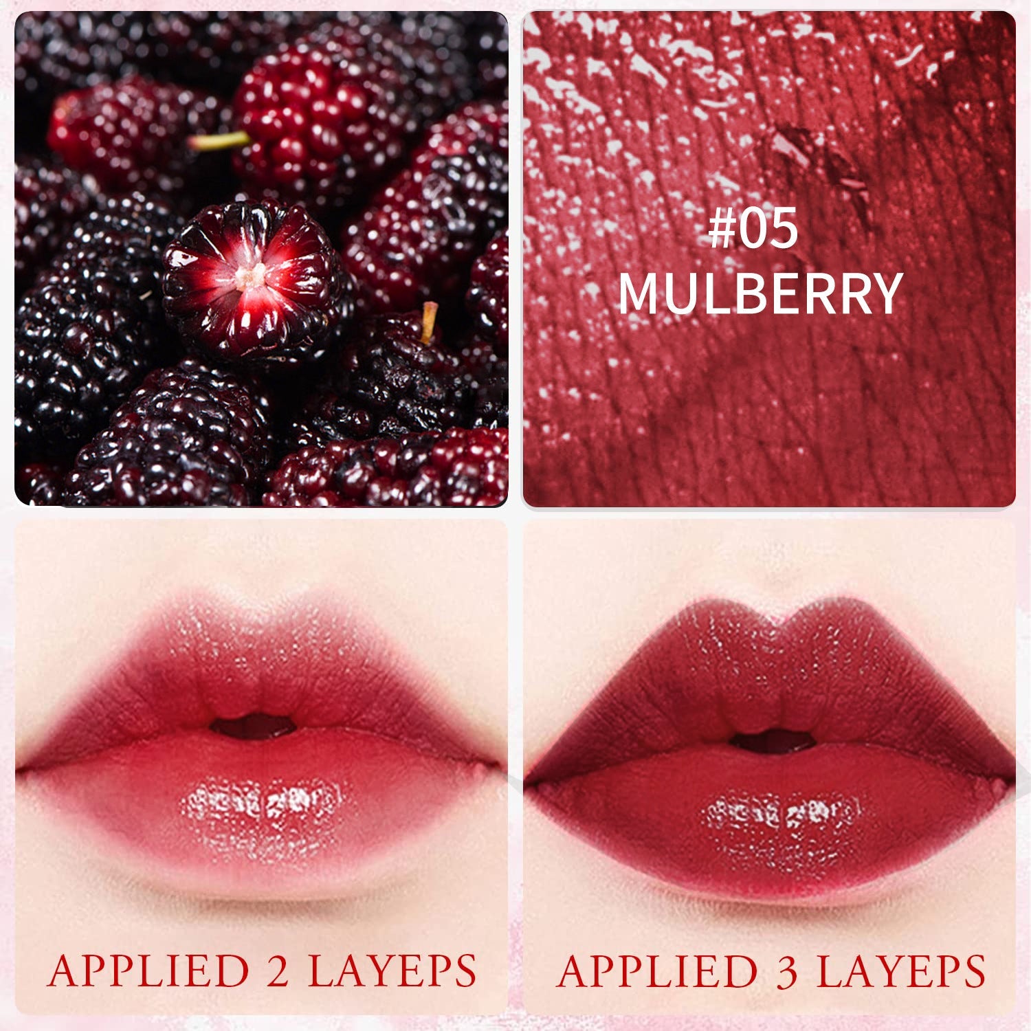 Natural Rouge Lip Stain Set in Vibrant Colors for Beautiful Lips - Teleplus rouge lip stain