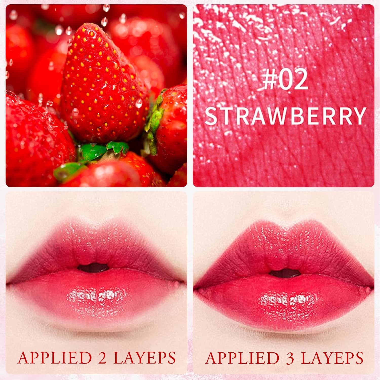 Natural Rouge Lip Stain Set in Vibrant Colors for Beautiful Lips - Teleplus rouge lip stain