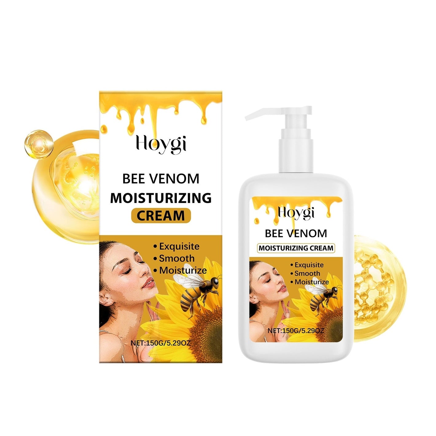 Natural Skincare Serum with Honey Bee Venom Glycerin Sunflower Oil - Teleplus bee venom therapy skincare serum