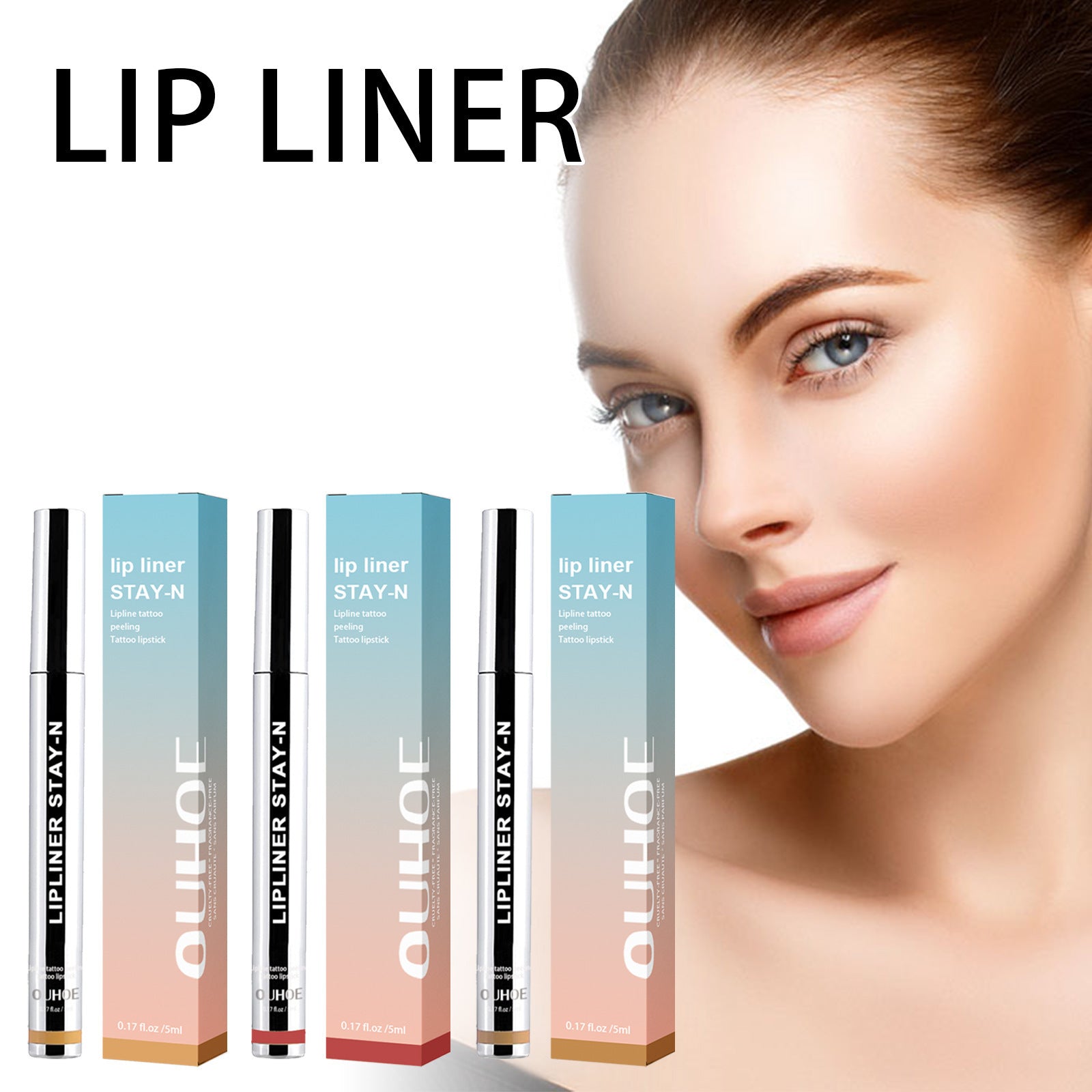 Natural Stereo Lip Liner with Stripping and Fengying Colors - stripping lip liner fengying