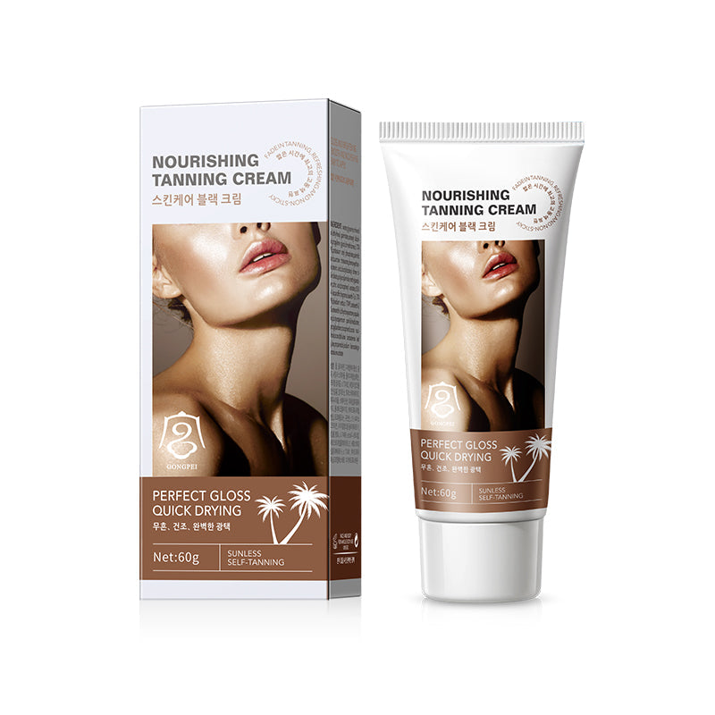 Natural Tanning Oil and Lotion for Deep Bronze Glow Hydrated Skin