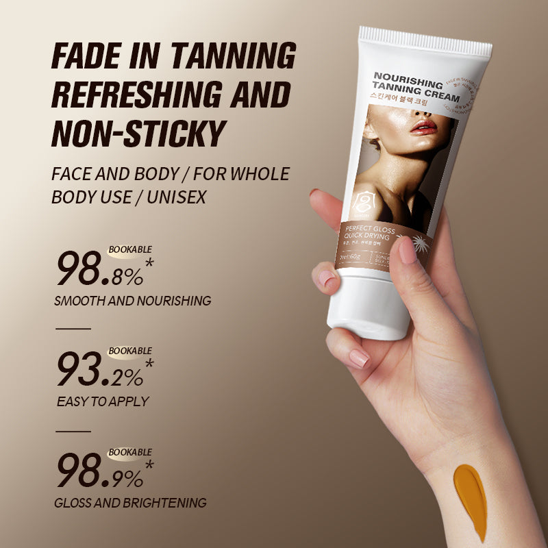 Natural Tanning Oil and Lotion for Deep Bronze Glow Hydrated Skin