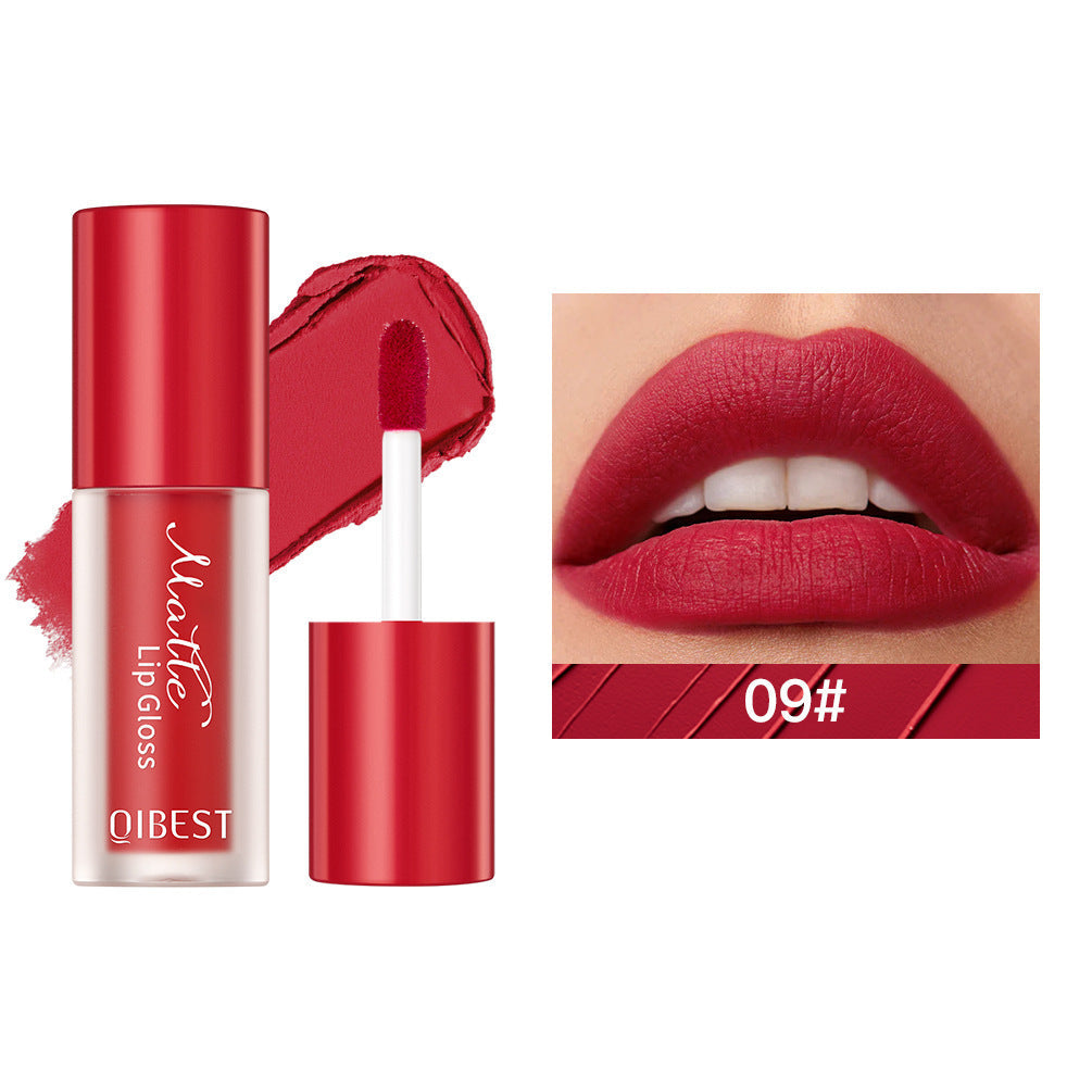 Natural Waterproof Lip Lacquer in Matte Finish Nonstick Cup Q2402 Series - Teleplus cup lip lacquer waterproof matte