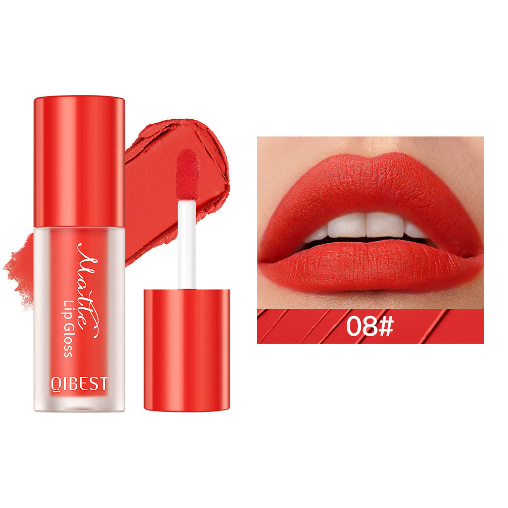 Natural Waterproof Lip Lacquer in Matte Finish Nonstick Cup Q2402 Series - Teleplus cup lip lacquer waterproof matte