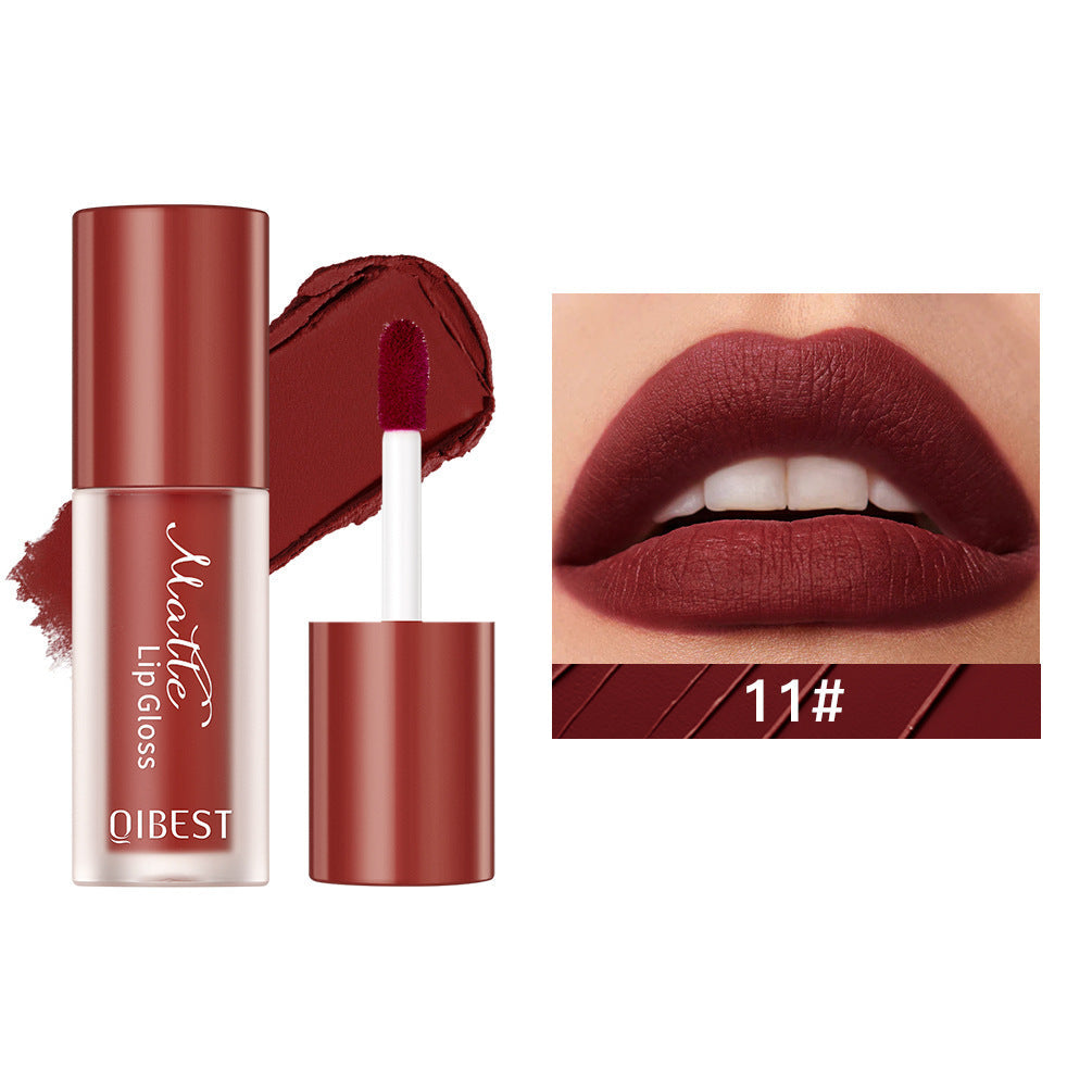 Natural Waterproof Lip Lacquer in Matte Finish Nonstick Cup Q2402 Series - Teleplus cup lip lacquer waterproof matte