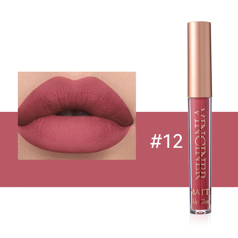 Natural Waterproof Matte Lip Lacquer for Lasting Color and Moisturization - Teleplus colors lip lacquer matte liquid