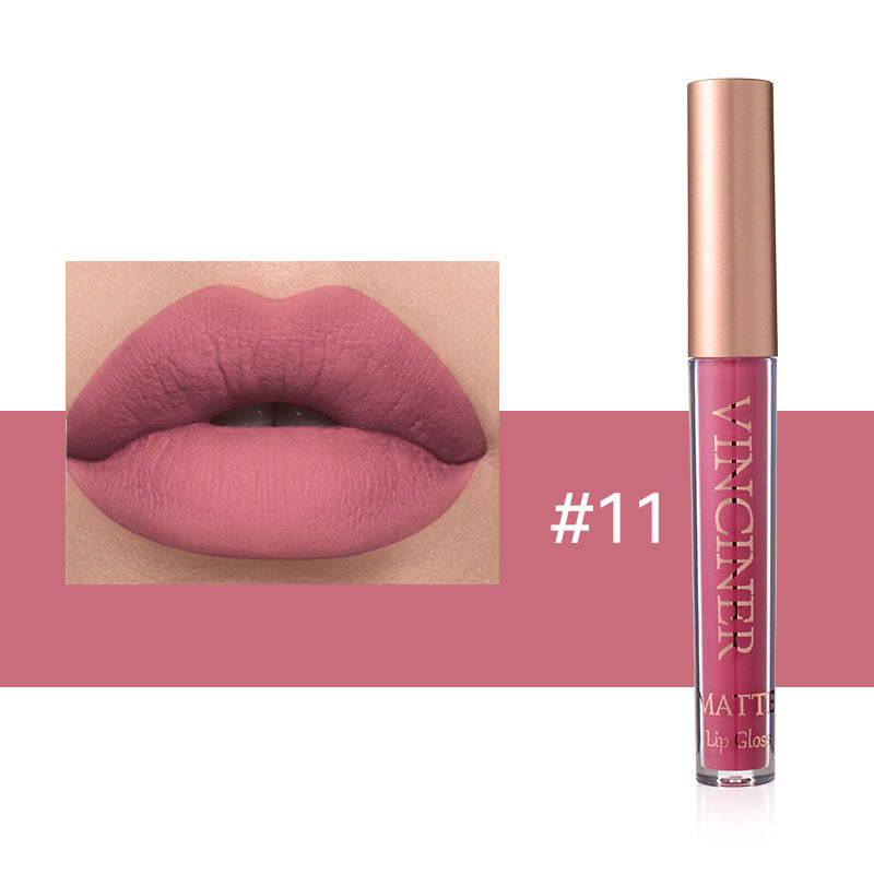 Natural Waterproof Matte Lip Lacquer for Lasting Color and Moisturization - Teleplus colors lip lacquer matte liquid