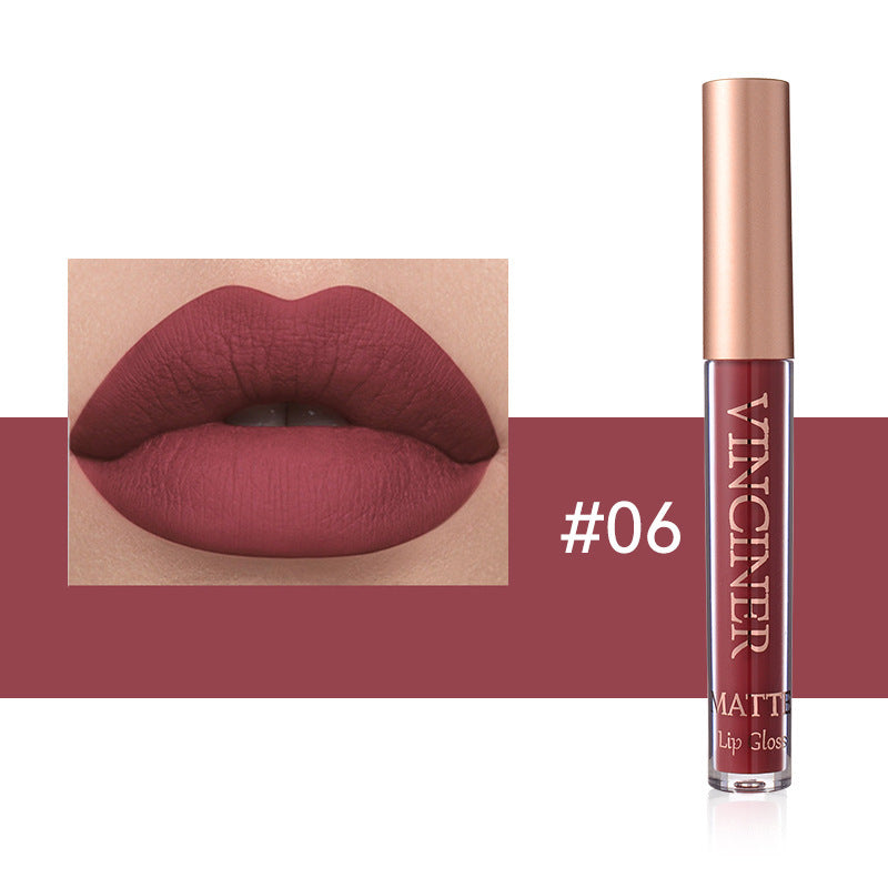 Natural Waterproof Matte Lip Lacquer for Lasting Color and Moisturization - Teleplus colors lip lacquer matte liquid