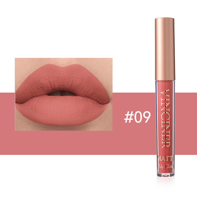 Natural Waterproof Matte Lip Lacquer for Lasting Color and Moisturization - Teleplus colors lip lacquer matte liquid