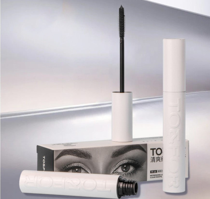 Naturally Waterproof Long Curling Mascara for Smudge-Free Eyelashes - Teleplus naturally waterproof long curling smudge