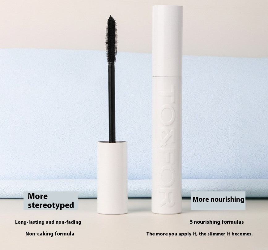 Naturally Waterproof Long Curling Mascara for Smudge-Free Eyelashes - Teleplus naturally waterproof long curling smudge