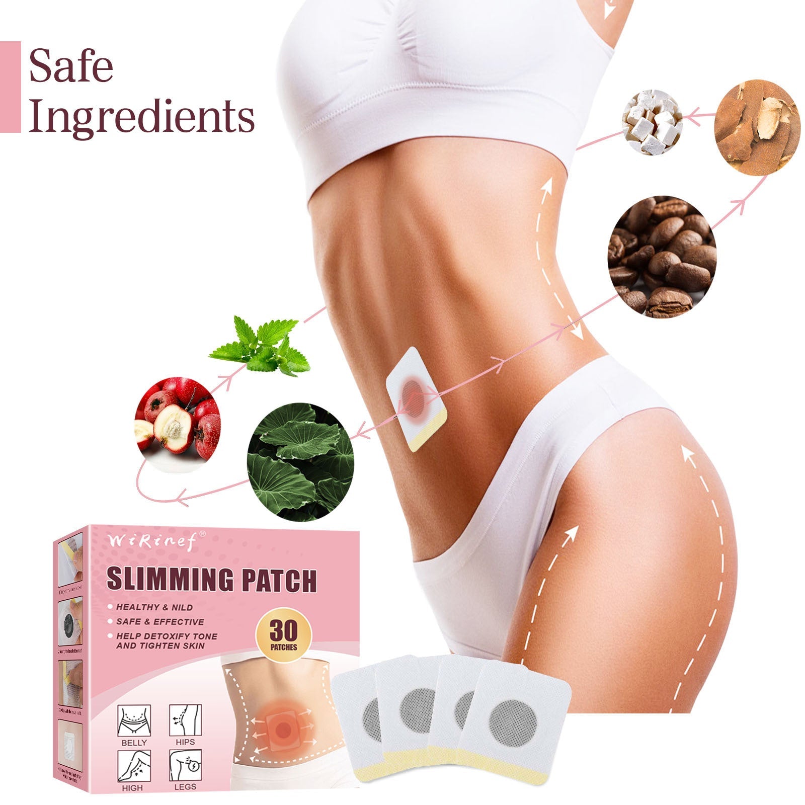 Navel Patch Body Jewelry 30 Piece Box for Piercing Healing and Protection - Pack