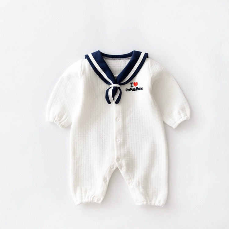 Navy Style Baby Clothes Newborn Clothes Baby Onesies - Navy Baby Onesies for Tiny Sailors in Cotton Models