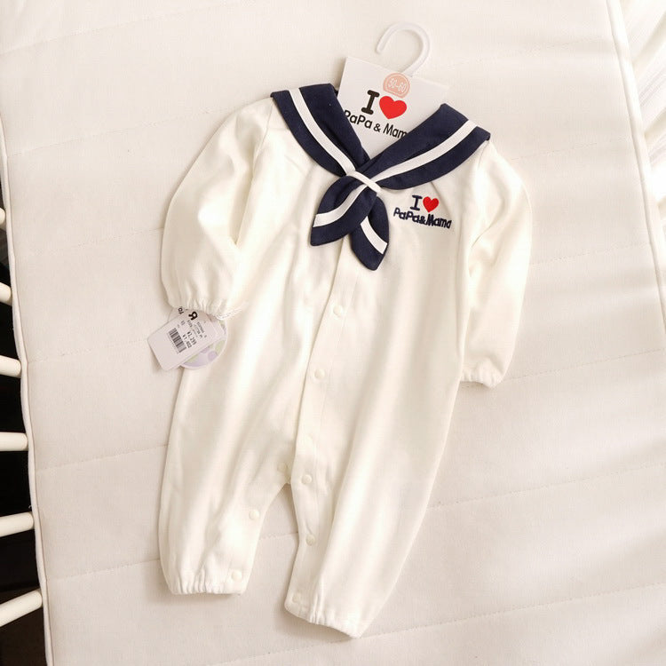 Navy Style Baby Clothes Newborn Clothes Baby Onesies - Navy Baby Onesies for Tiny Sailors in Cotton Models