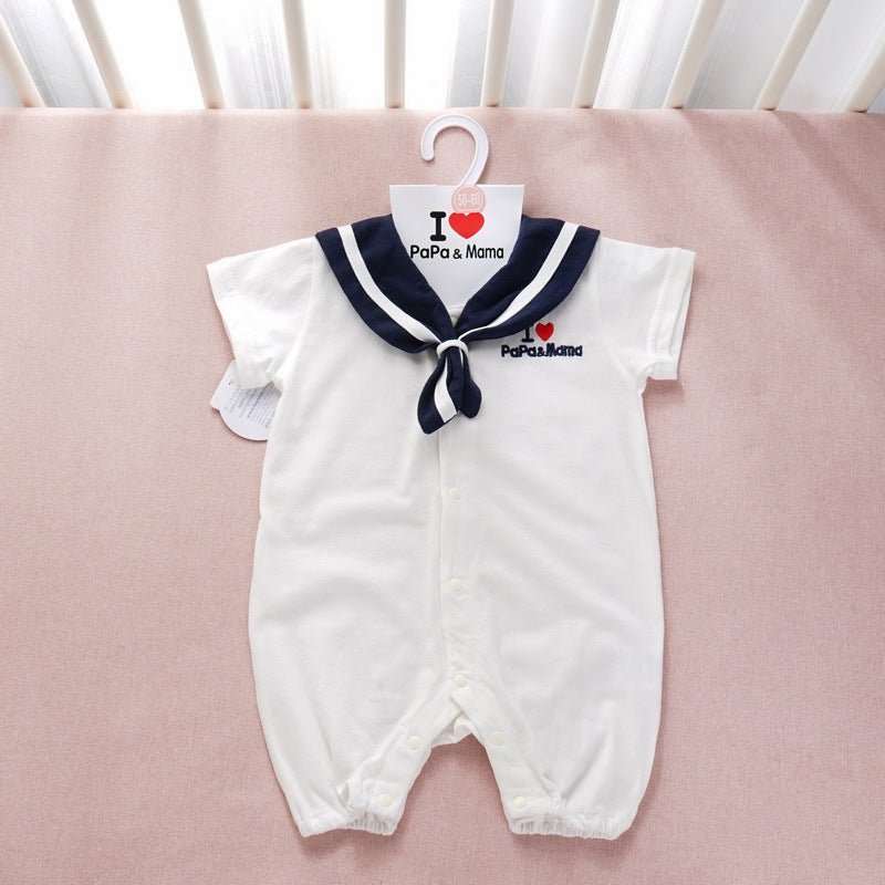 Navy Style Baby Clothes Newborn Clothes Baby Onesies - Navy Baby Onesies for Tiny Sailors in Cotton Models