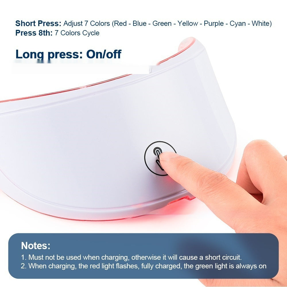 Colorful Light LED Neck Beauty Instrument for Skin Rejuvenation and Whitening - Transform Your with the Magic neck