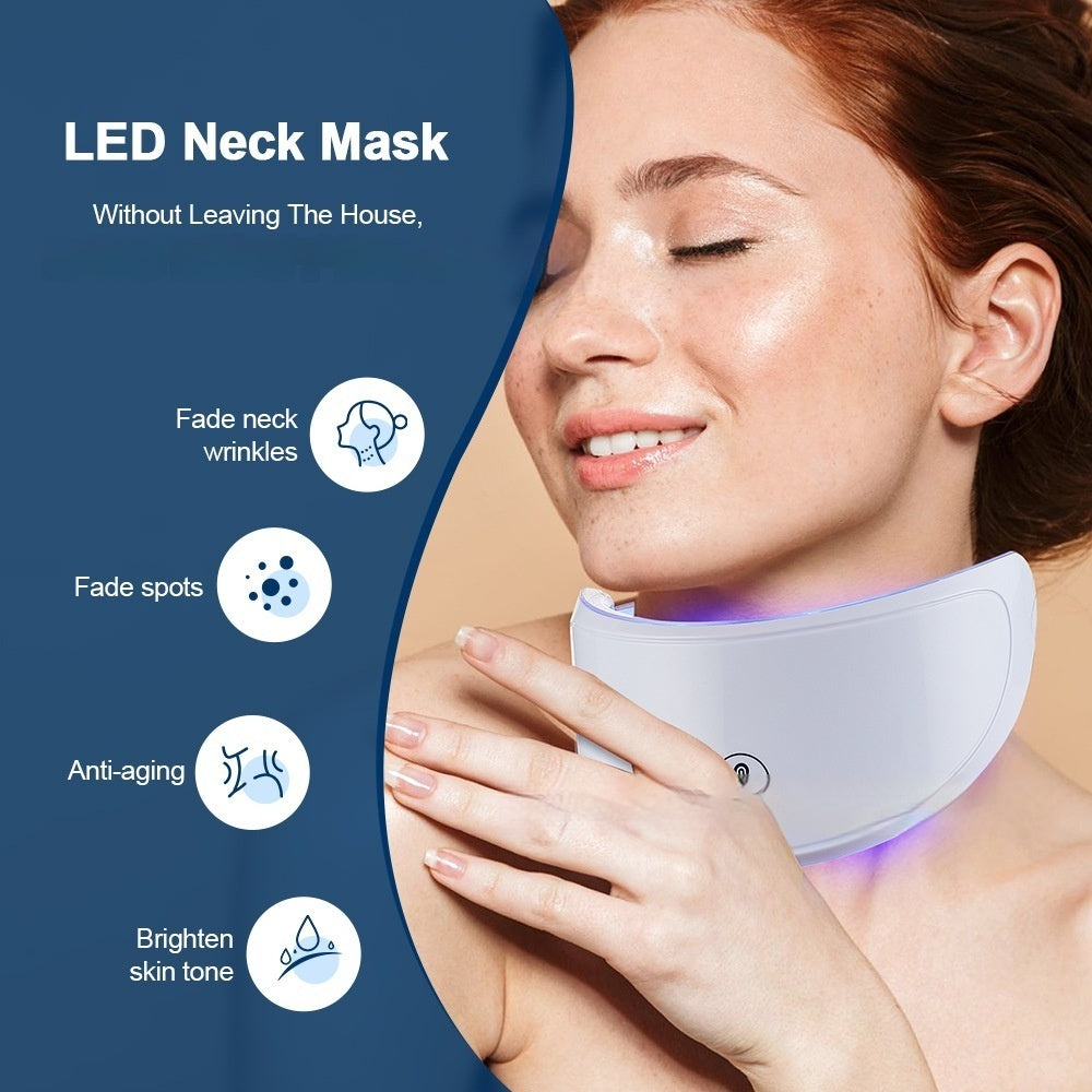 Colorful Light LED Neck Beauty Instrument for Skin Rejuvenation and Whitening - Transform Your with the Magic neck
