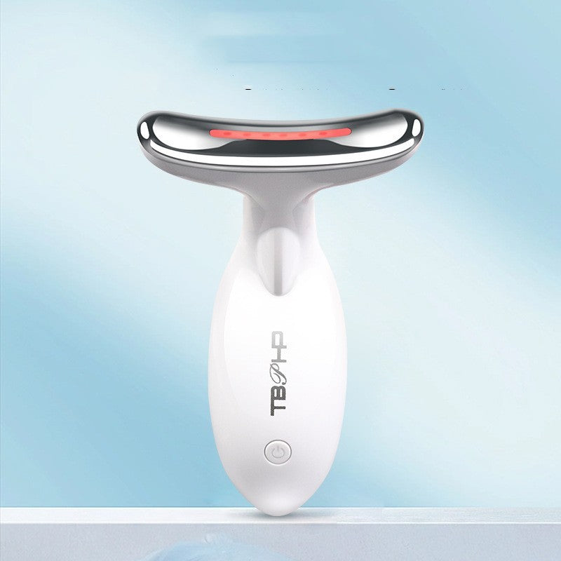 Neck Beauty Instrument Vibration with Color Light and Rechargeable Tech - Vibrates While You Chill Out neck beauty