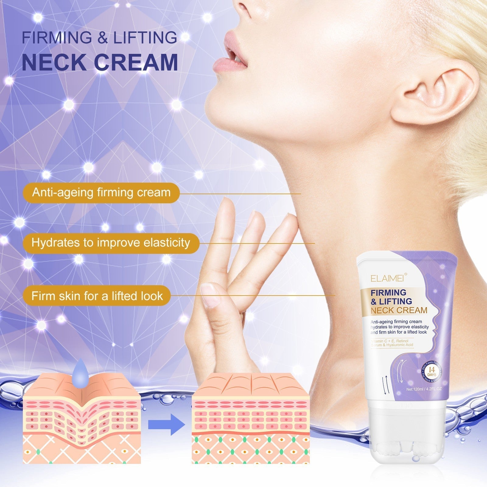 Neck Cream Neckline Cream Smooth Anti Aging Moisturizing Whitening Cream Beauty Firming Skin Care - Firm Your Neck