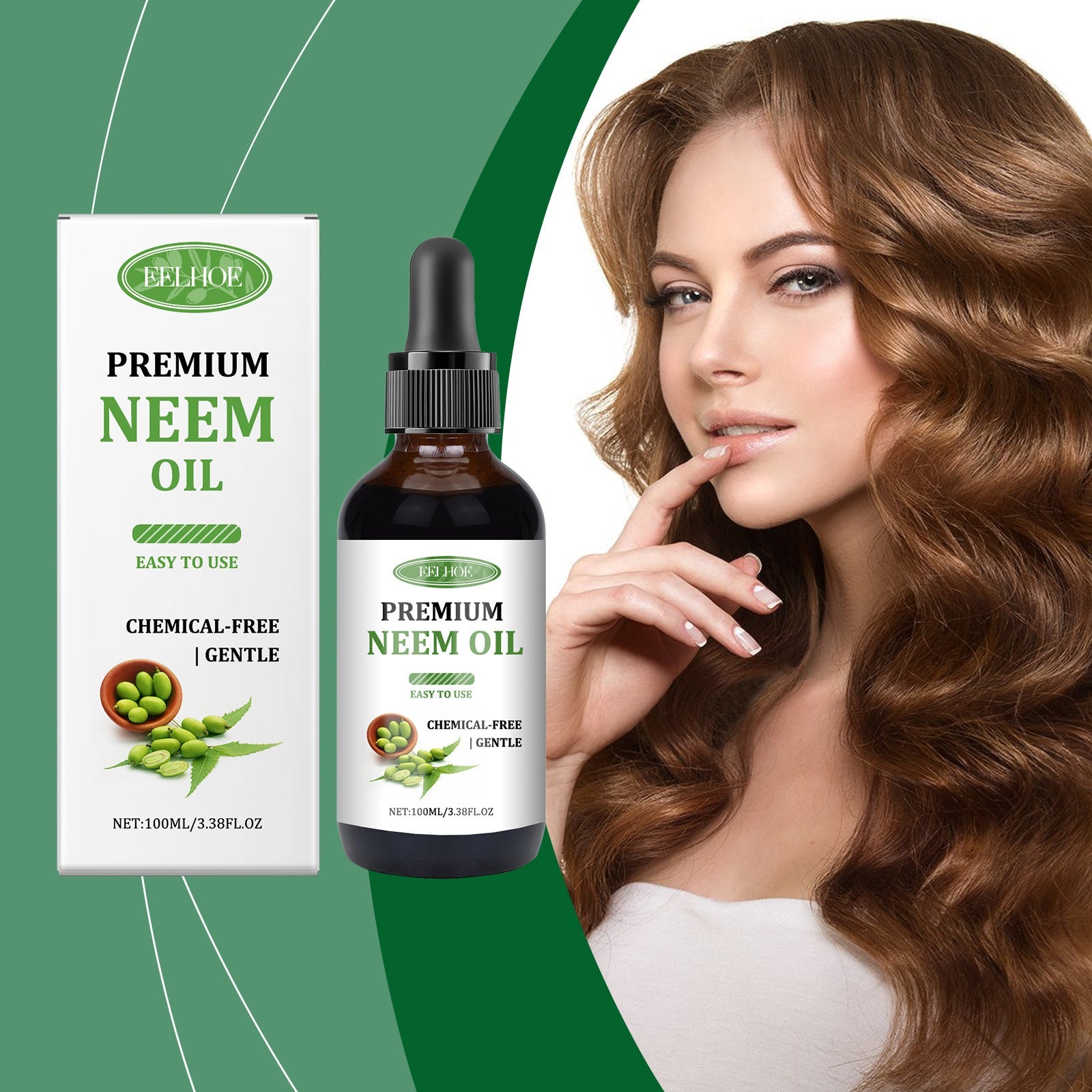 Neem Oil Essential for Hair Care and Fertility 100ml - Teleplus neem oil hair care fertility