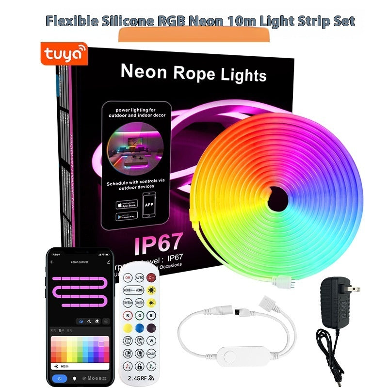 Neon Light Suit RGB10 with WiFi Bluetooth Control for Outdoor Ambience - Teleplus WIFI neon light suit rgb10 graffiti