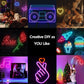 Neon Light Suit RGB10 with WiFi Bluetooth Control for Outdoor Ambience - Teleplus WIFI neon light suit rgb10 graffiti