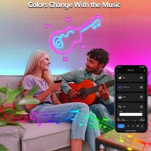 Neon Light Suit RGB10 with WiFi Bluetooth Control for Outdoor Ambience - Teleplus WIFI neon light suit rgb10 graffiti