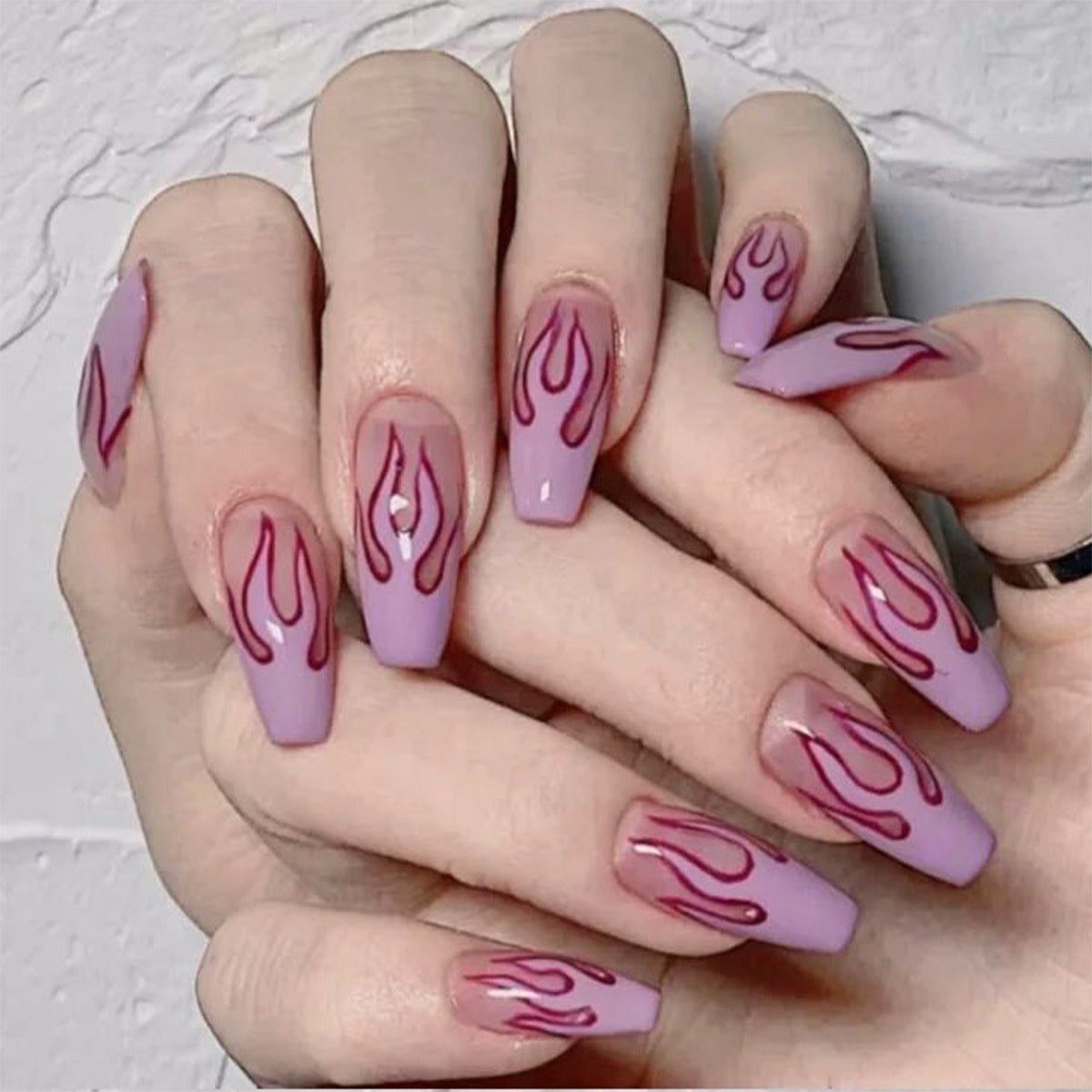 Net 18g Soft Nails False with Colorful Tips for Wearing Finished - wearing nails finished soft false