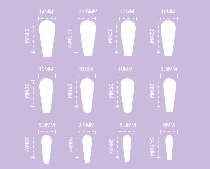 Net 18g Soft Nails False with Colorful Tips for Wearing Finished - wearing nails finished soft false