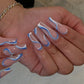 Net 18g Soft Nails False with Colorful Tips for Wearing Finished - wearing nails finished soft false