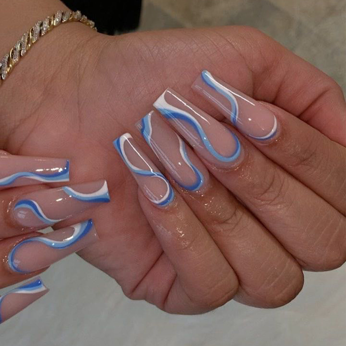 Net 18g Soft Nails False with Colorful Tips for Wearing Finished - wearing nails finished soft false
