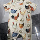 New Arrival Children’s Chicken Printed One-piece Shorts Apricot - Cluck Yeah New Chicken Print One-Piece Shorts