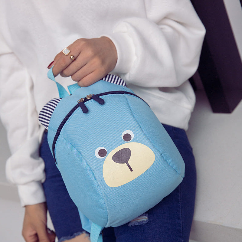 New baby cartoon bear double back 1 to five years old Minilight bag to prevent loss of shoulder bag - Never Lose