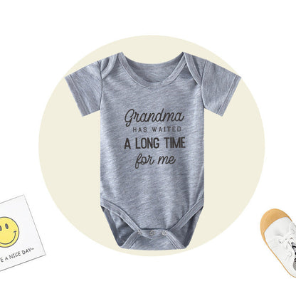 New Baby Romper Grandma Has Waited - New Baby Romper Grandma Will Love