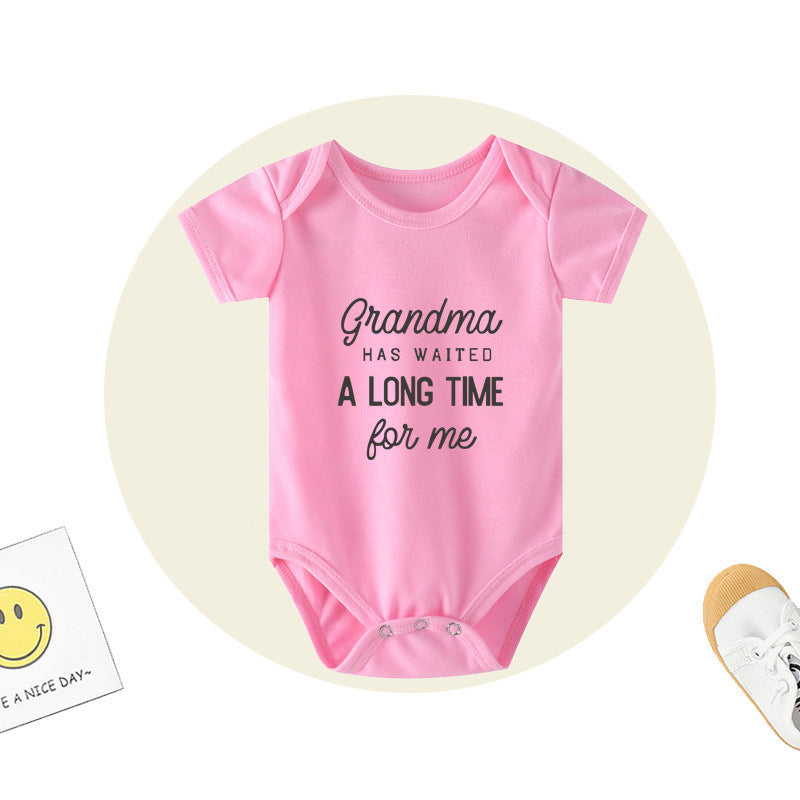 New Baby Romper Grandma Has Waited - New Baby Romper Grandma Will Love