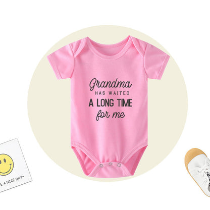 New Baby Romper Grandma Has Waited - New Baby Romper Grandma Will Love