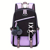 Nouveau sac à dos féminin Bow Girl mignon doux sac à dos - Violet