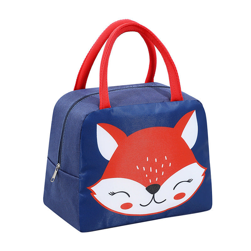 New Cartoon Lunch Box Portable Cooler Bag - Cartoon Lunch Bag to Make Your Food Roar with Fun