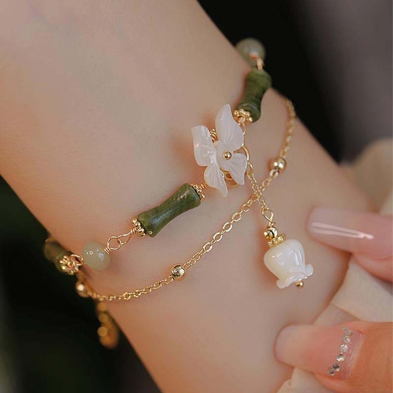 New Chinese Style Bamboo Butterfly Bracelet National Style Niche Design - New Chinese Style Bamboo Butterfly Bracelet