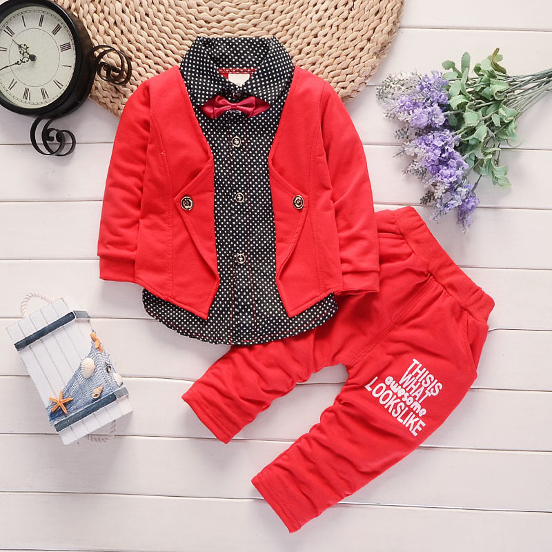 New Design Toddler Boys Casual Suit Set Boys Clothes Set Printed Suit Infant Boys Children Clothing Set - Tiny Tots