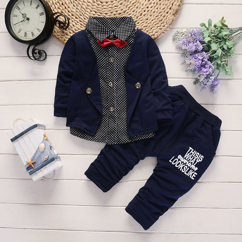 New Design Toddler Boys Casual Suit Set Boys Clothes Set Printed Suit Infant Boys Children Clothing Set - Tiny Tots