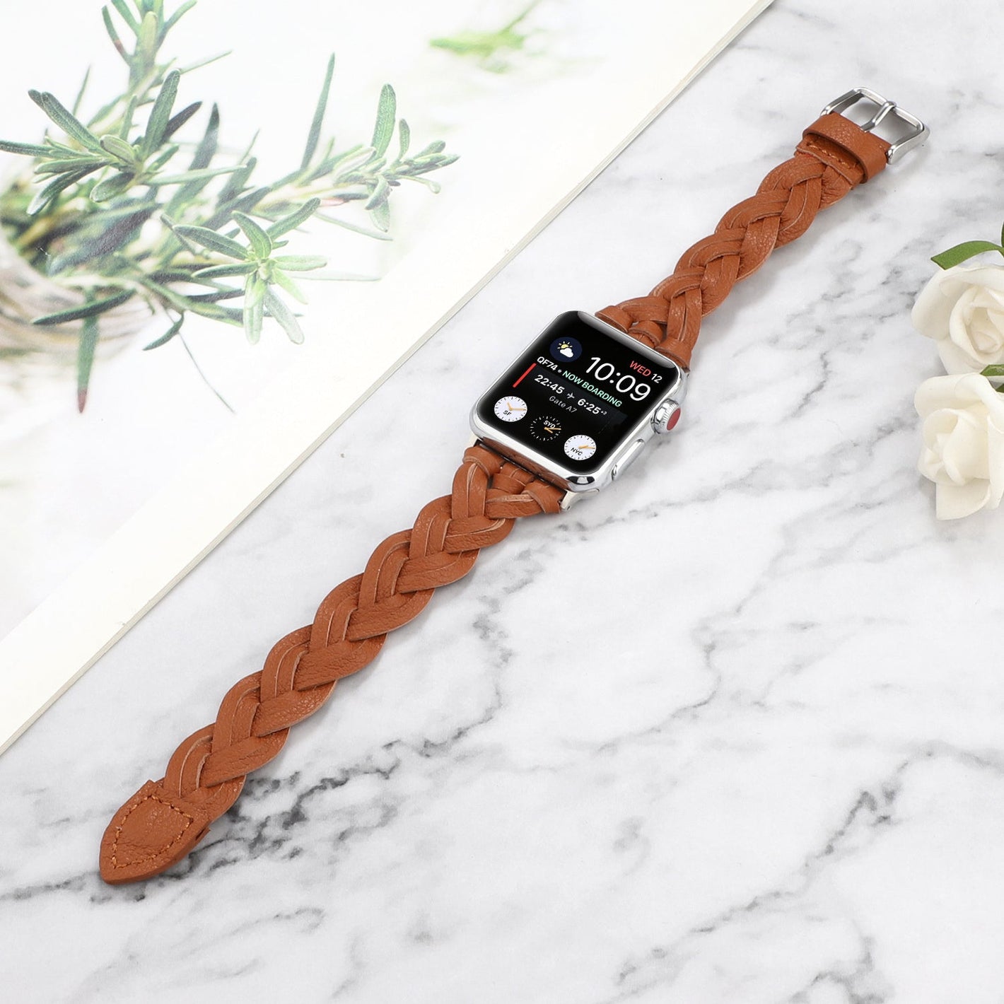 Hand Woven Leather Watch Band in Multiple Colors and Sizes - New Strap hand woven leather