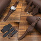 New Leather Strap Accessory In First Layer Cowhide - New Leather Strap with Stainless Steel Clasp Accessory