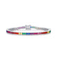 New Rainbow Zircon Bracelet Female S925 Silver - New Rainbow Zircon Bracelet in S925 Silver