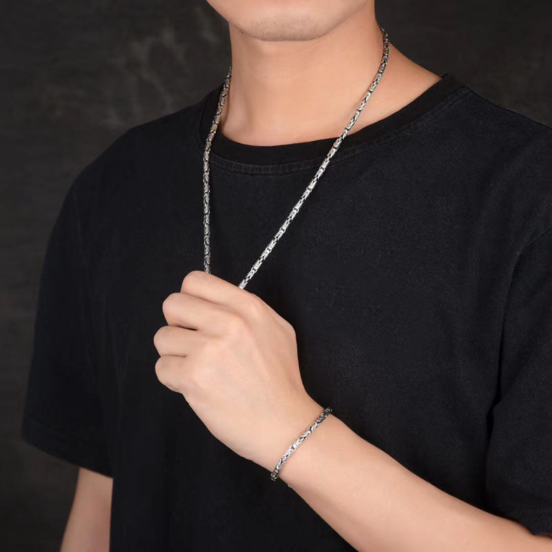 Silver Star Shape Bracelet 925 Vintage Unisex Jewelry US Market - Silly Safety for Stylish Adventures united states chf