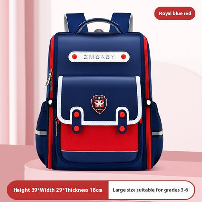 New Sesame Baby Primary School Schoolbag Grade 1-3-6 British Style Boys’ Schoolbag Lightweight Girls Backpack