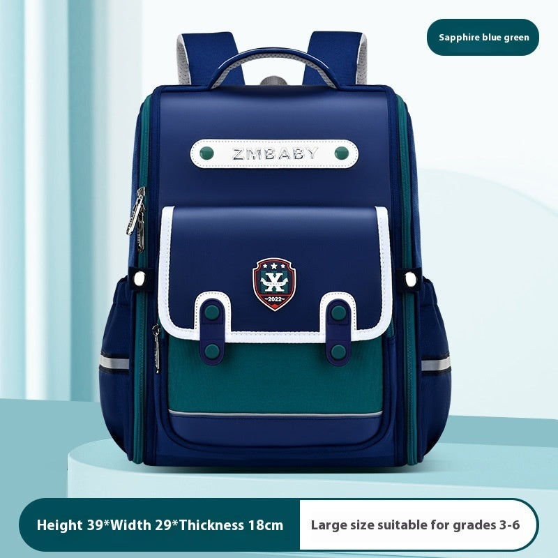 New Sesame Baby Primary School Schoolbag Grade 1-3-6 British Style Boys’ Schoolbag Lightweight Girls Backpack