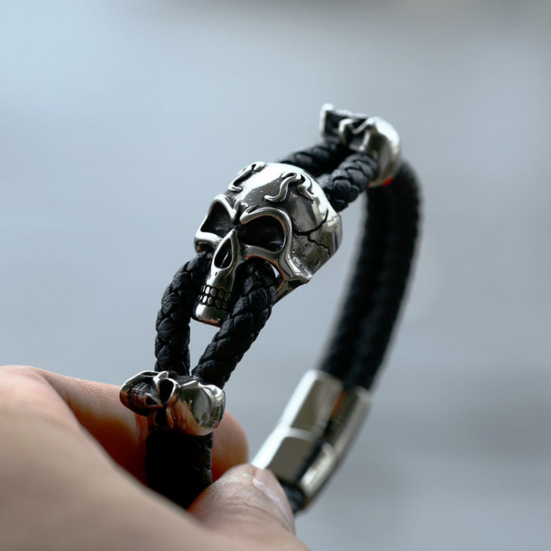 New Stainless Steel Skull Bracelet - New Stainless Steel Skull Bracelet for Men